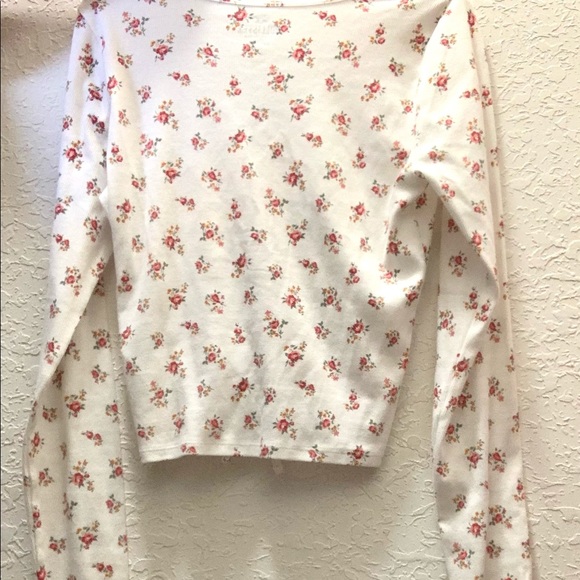 Hollister Tops Hollister Cinch Floral Baby Tee Long